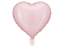 Folie Ballon Hjerte, 45 cm, Lyserød