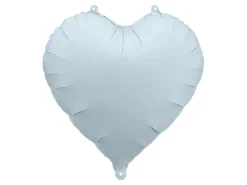 Folie Ballon Hjerte, 45 cm, Misty Blå