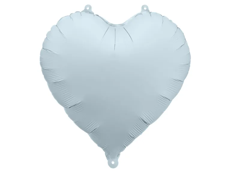 Folie Ballon Hjerte, 45 cm, Misty Blå