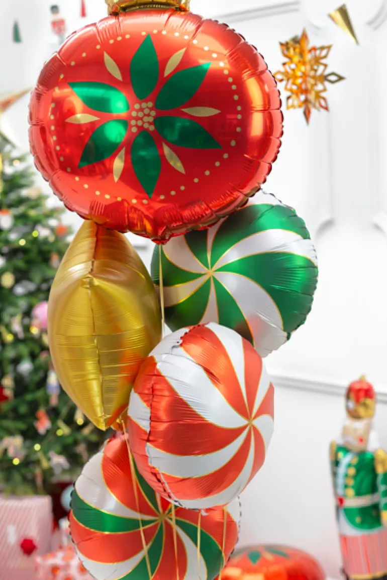 Folie Ballon Jul Bauble, 45 X 45 cm, Mix