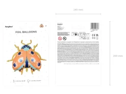 Folie Ballon Ladybug, 87 X 75 cm, Mix