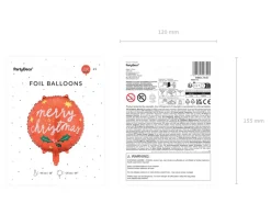 Folie Ballon Merry Christmas, 45 cm, Mix