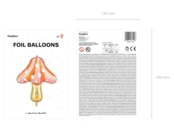 Folie Ballon Mushroom, 66 X 75 cm, Mix
