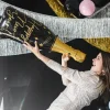 Folie Ballon Nytårs Champagne, 88 cm
