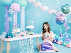 Folie Ballon Ombre Ball, Blå Og Grøn, 35 cm