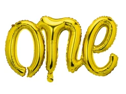 Folie Ballon One, 66 X 37 cm, Guld