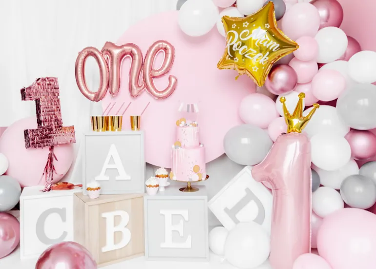 Folie Ballon One, 66 X 37 cm, Rosegold