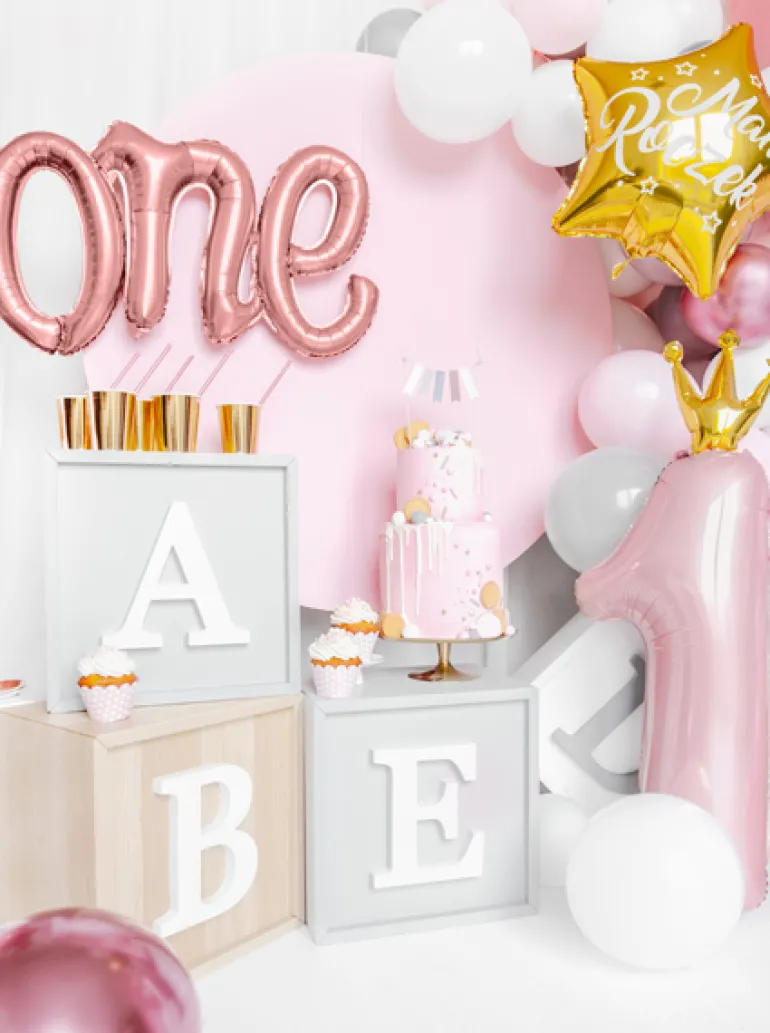 Folie Ballon One, 66 X 37 cm, Rosegold