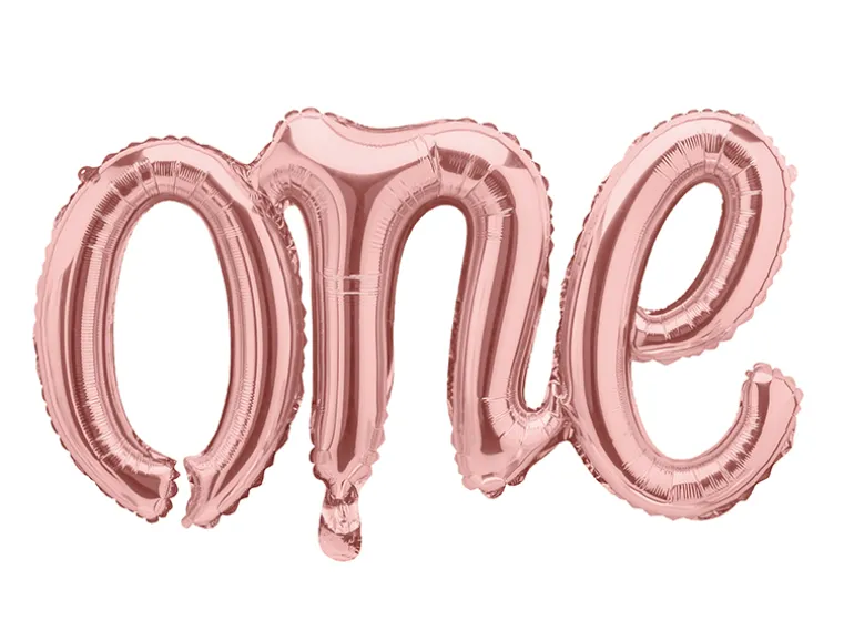 Folie Ballon One, 66 X 37 cm, Rosegold