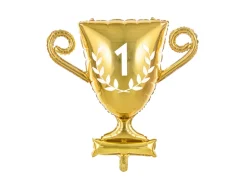Folie Ballon Pokal, 64 X 61 cm, Guld