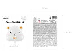 Folie Ballon Polar Bjørn, 51 X 45 cm, Mix