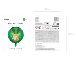 Folie Ballon Reindeer, 45 cm, Mix