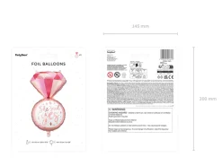 Folie Ballon Ring, 41 X 72 cm, Mix
