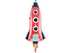 Folieballon Rocket, 44 X 115 cm, Mix