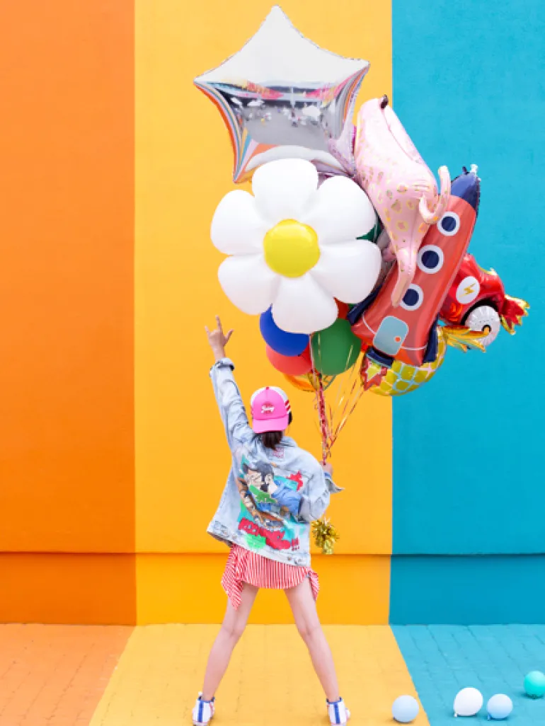 Folieballon Rocket, 44 X 115 cm, Mix