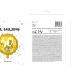 Folie Ballon 50 Års Fødselsdag, Guld, 45 cm