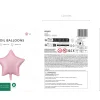 Folie Ballon Stjerne, 48 cm, Pink