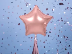 Folie Ballon Stjerne, 48 cm, Rosegold
