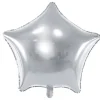 Folie Ballon Stjerne, 48 cm, Sølv