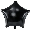 Folie Ballon Stjerne, 48 cm, Sort