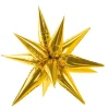 Folie Ballon Stjerne 3D, 95 cm, Guld