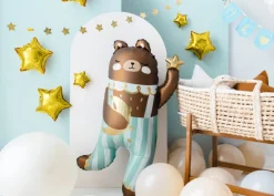 Folie Ballon Stjerner, 12 cm, Guld (25 Stk.)
