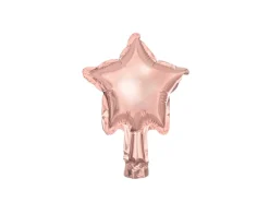 Folie Ballon Stjerner, 12 cm, Rosegold (25 Stk.)