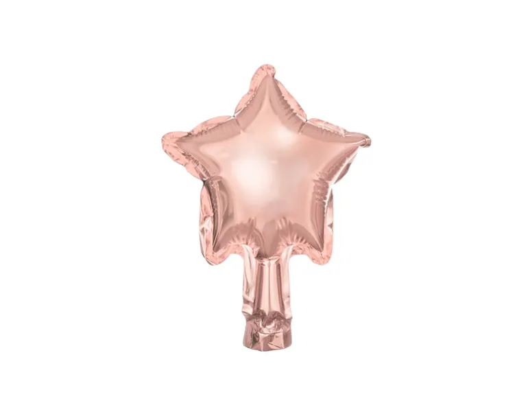 Folie Ballon Stjerner, 12 cm, Rosegold (25 Stk.)