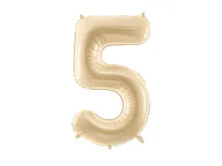 Folie Ballon Tal ''5'', 72 cm, Beige