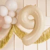 Folie Ballon Tal ''9'', 72 cm, Beige