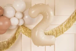 Folie Ballon Tal ''2'', 72 cm, Beige