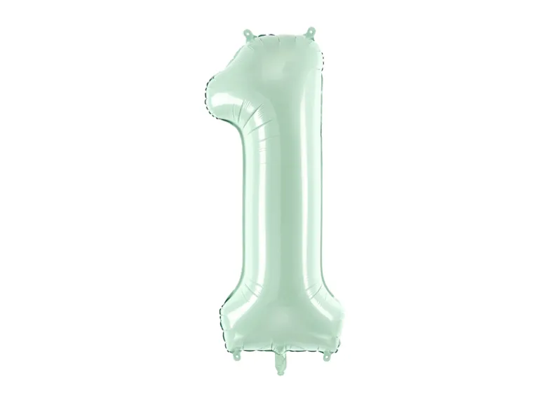 Folie Ballon Tal ''1'', 72 cm, Grøn