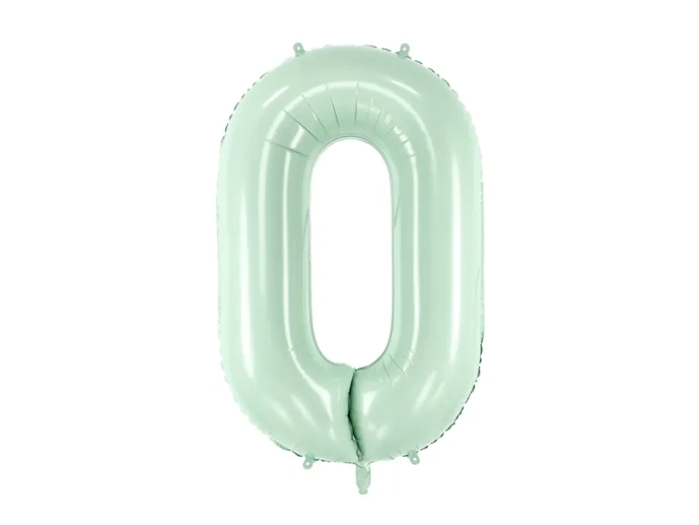 Folie Ballon Tal ''0'', 72 cm, Grøn