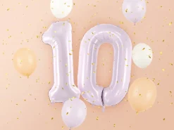 Folie Ballon Tal ''0'', 72 cm, Lilla