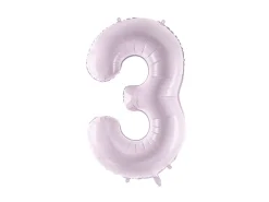 Folie Ballon Tal ''3'', 72 cm, Lilla