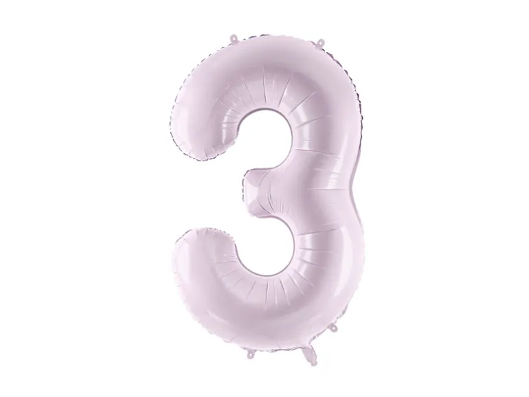 Folie Ballon Tal ''3'', 72 cm, Lilla