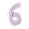 Folie Ballon Tal ''6'', 72 cm, Lilla