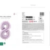 Folie Ballon Tal ''8'', 72 cm, Lilla