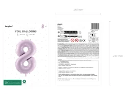 Folie Ballon Tal ''8'', 72 cm, Lilla
