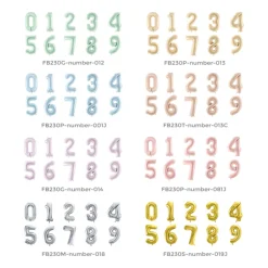 Folie Ballon Tal ''0'', 72 cm, Lyseblå