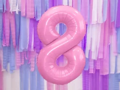 Folie Ballon Tal ''8'', 86 cm, Pink