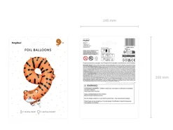 Folie Ballon Tal 9 - Tiger, 64 X 87 cm, Mix