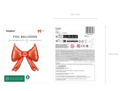 Folie Ballon Til Guirlande Sløjfer, 25.5 X 25 cm, Rød (5 Stk.)