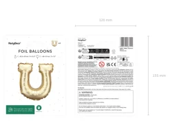 Folie Ballon Til Hestesko Guirlande, 18 X 19 cm, Guld (3 Stk.)