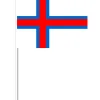 Færøsk Papirflag på Pind, 27 x 20 cm