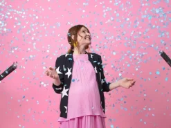 Gender Reveal DRENG - Blå Konfetti Kanon, 60 cm