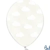 Gennemsigtige Balloner med Hvide Skyer (30cm.)