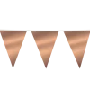 Gigantisk Flagguirlande, Rosegold Vimpler 10M