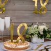 Gigant Tal Konfetti i Guld, 4 x Cutouts m/18 År