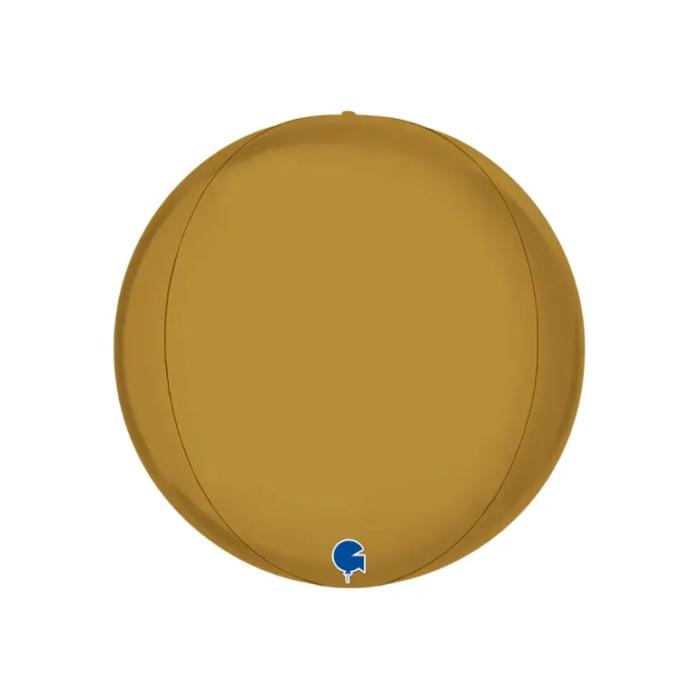Globeballon Guld Satin, 29 cm